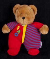 Eden FAO Schwarz Teddy Bear Lovey Baby Plush